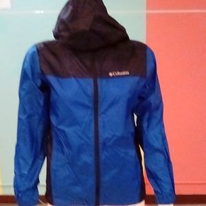 Black and blue windbreaker